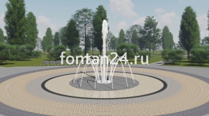 Фонтан для парка "Пиано средний" ø=3 м Фонтан для парка "Пиано средний" ø=3 м