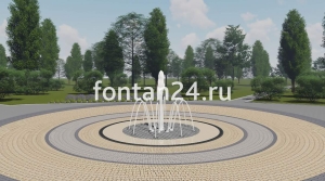 Фонтан для парка "Дуэт малый" ø=2 м Фонтан для парка "Дуэт малый" ø=2 м