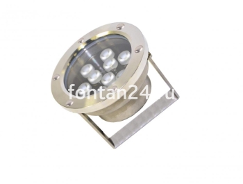 Подводный светодиодный прожектор (RW), 9-диодный (6R+3W), 25°, 12V.DC-RW-A