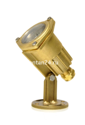 Dichroic lightfixture, 4 диода, 30°, 12V.AC, 5W-LED B синий, латунь Dichroic lightfixture, 4 диода, 30°, 12V.AC, 5W-LED B синий, латунь