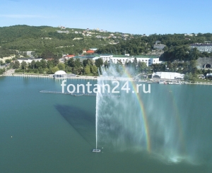 Плавающий фонтан "Женева", h=50 м