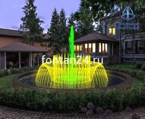 Уличный фонтан "Корона" ø=7,5 м