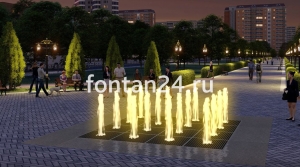 Уличный фонтан "Кубик-Рубик средний" 4x4 м