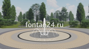Фонтан для парка "Пиано средний" ø=3 м Фонтан для парка "Пиано средний" ø=3 м